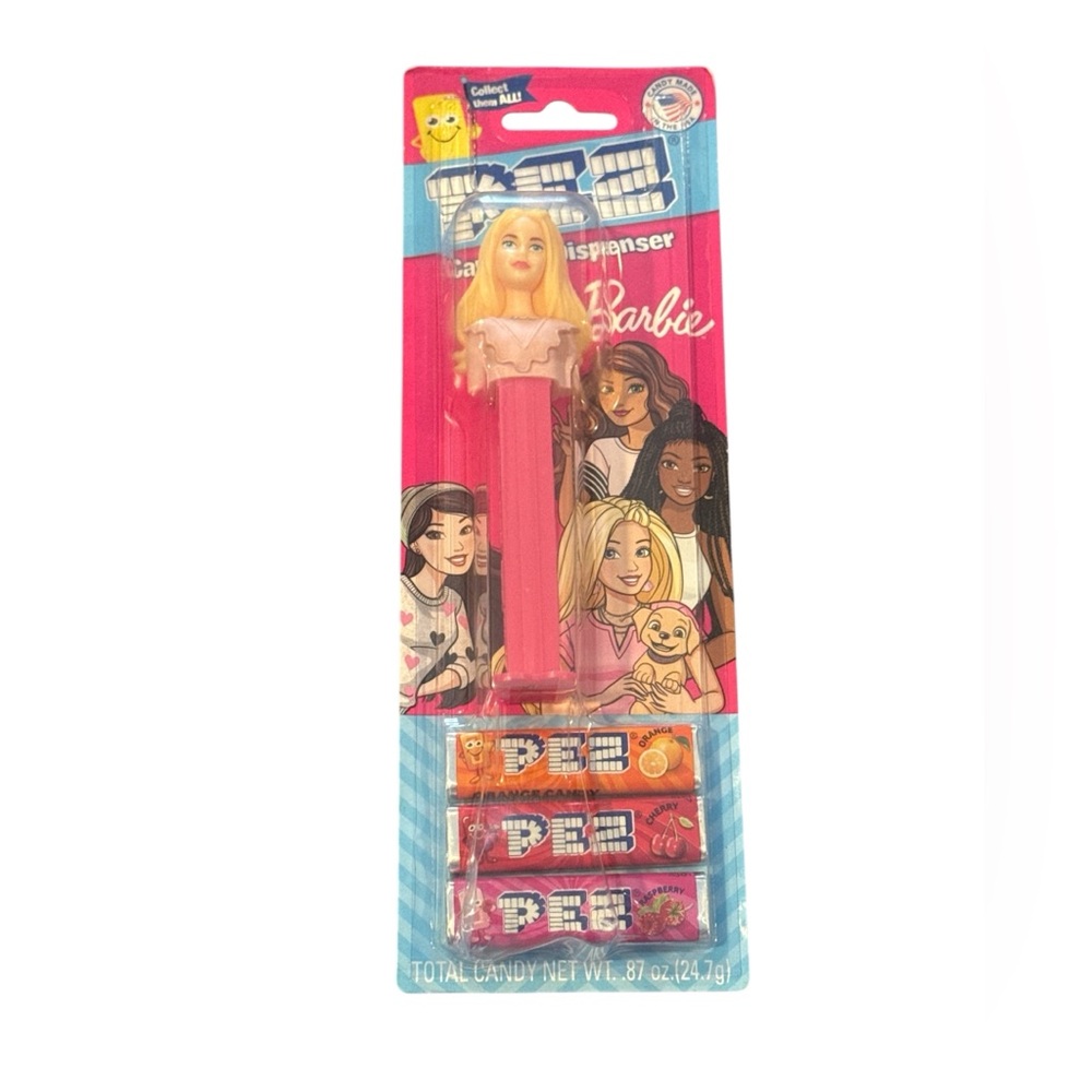 Barbie PEZ Dispenser 2024 Blonde Hair Candy Set NEW